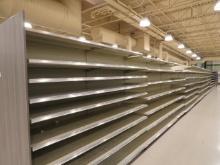 MADIX GONDOLA SHELVING - 84IN TALL 22/22 88FT RUN W/4FT END CAP - SOLD BY THE FOOT