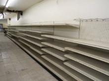 LOZIER WALL SHELVING 72IN TALL 22/22 - 47FT RUN - SOLD BY THE FOOT