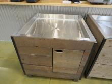 NEW 36X36 ICE-DOWN PRODUCE DISPLAY TABLE WITH DRAIN