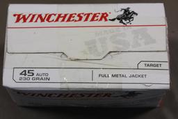 100 Rounds Winchester 45 Auto Ammunition