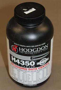 Full 1 lb. Container Hodgdon H4350 Rifle Powder **NO SHIPPING.**