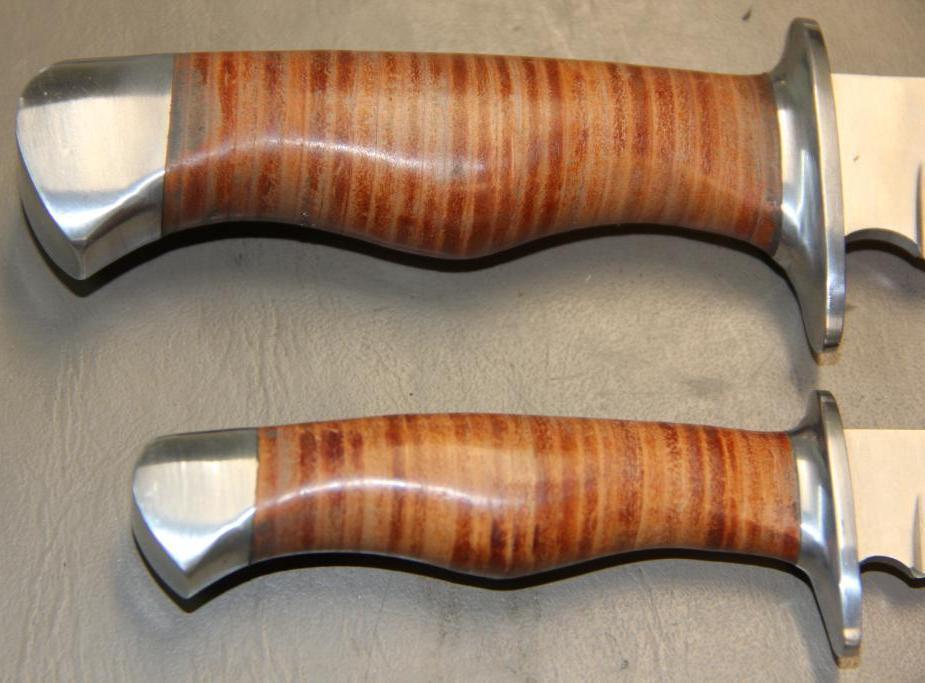 Three Unmarked Fixed Blade Sheath Knives
