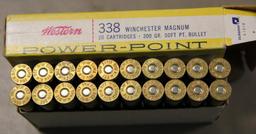 Box of 20 Cartridges Western Super X 338 Winchester Magnum Power-Point Ammunition