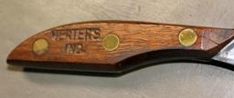 Unusually Shaped Herter's Inc. Fixed Blade Sheath Knife