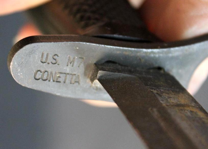 US M-7 Conetta Bayonet in Scabbard