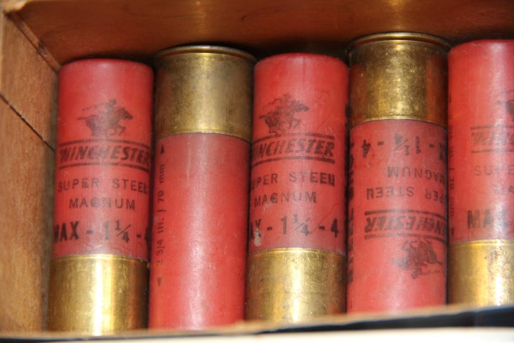 73 Cartridges Winchester 12 Gauge Steel Shot Shotgun Ammunition