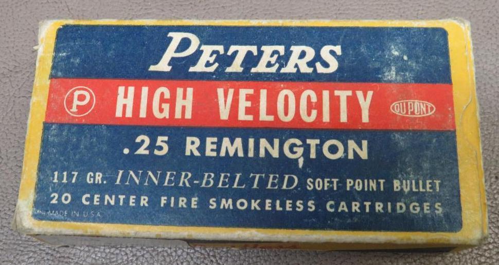 Peters 25 Remington Ammunition