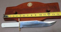 NRA Limited Edition Bowie Knife with Display Plaque
