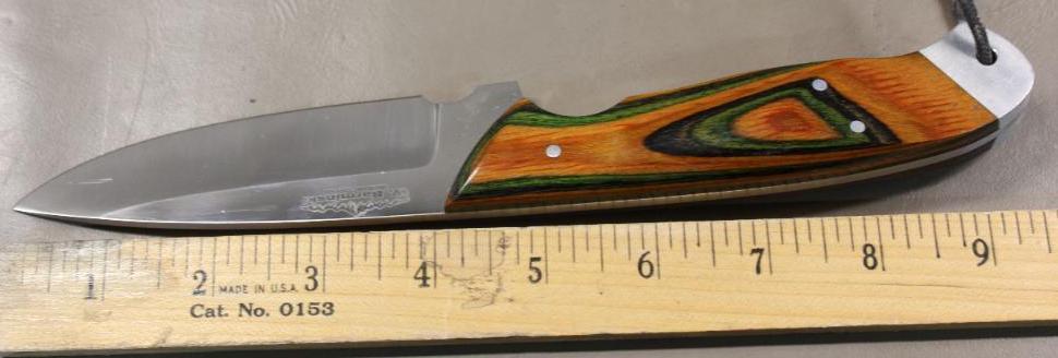 William Barminski Custom Fixed Blade in Leather Sheath