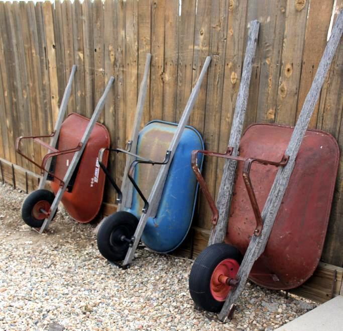 Three Wheelbarrows