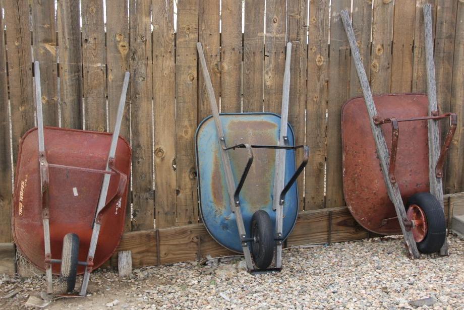 Three Wheelbarrows