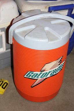 Coolers of Various Size, Shape, and Brand