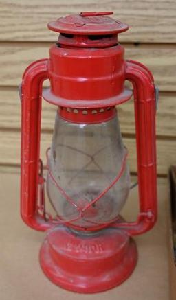 Dietz Junior Lantern with Assorted Glassware