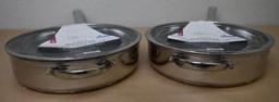 Two Mainstays 5 QT Stainless Steel Jumbo Cooker with Lid