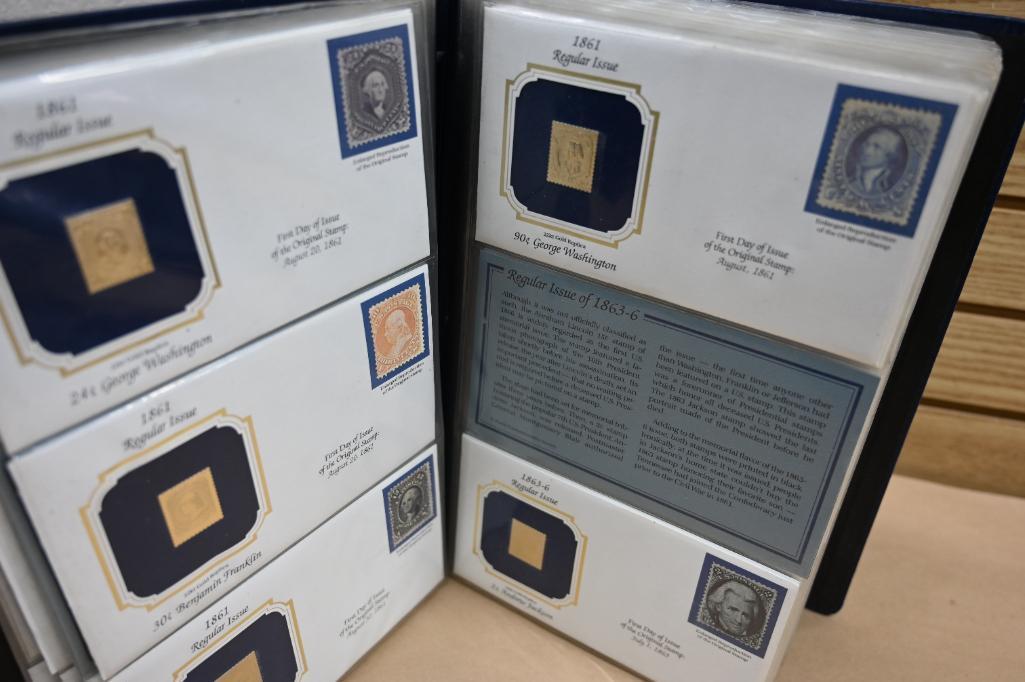 Golden Replicas of U.S. Classic Stamps Album