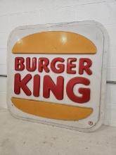 Burger King Plastic Sign 4'x4'