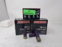 3-25rnd box Federal Heavy Field Load 16ga 6 Hard Shot