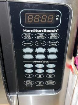 Stainless Steel Hamilton Beach Microwave