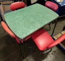 Mid Century Dinette Table with 4 chairs