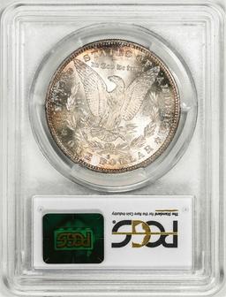 1880-S $1 Morgan Silver Dollar Coin PCGS MS66 Amazing Toning