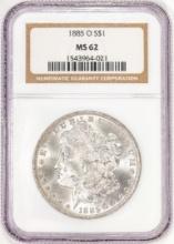 1885-O $1 Morgan Silver Dollar Coin NGC MS62