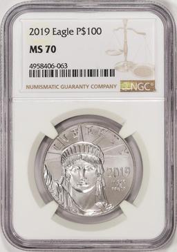 2019 $100 Platinum American Eagle Coin NGC MS70