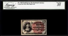 1863 Fourth Issue 10 Cents Fractional Currency Note Fr.1259 Legacy Very Fine 35