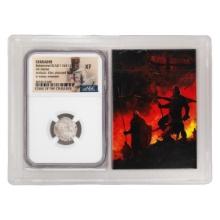 Coins of the Crusades 1163-1201 AD Bohemond III AR Denier Ancient Coin NGC XF Story Box
