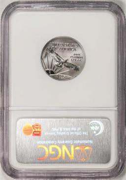 2000 $25 American Platinum Eagle Coin NGC MS70