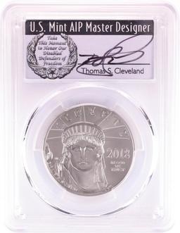 2018 $100 American Platinum Eagle Coin PCGS MS70 Cleveland Signature First Day of Issue