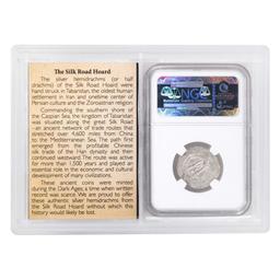 Tabaristan 787-789 AD Sulayman AR Hemidrachm Ancient Coin NGC Ch AU Story Box