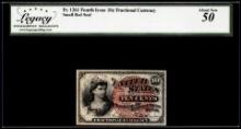 1863 Fourth Issue 10 Cents Fractional Currency Note Fr.1261 Legacy About New 50