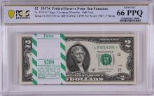 Pack of 2017A $2 Federal Reserve STAR Notes SF Fr.1941-L* PCGS Gem Uncirculated 66PPQ