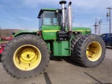 John Deere 8450 4WD Articulated Tractor w/208-38 Duals All The Way Around,