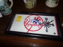 Framed Yankees Clock