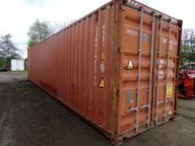 Used 40' Red Shipping/Storage Container, Cont. # TCNU7462161