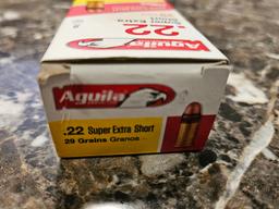 Aguila .22 Super Extra Short 29 Grain Copper Plated Bullets (Read Description)