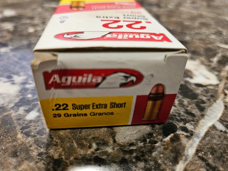 Aguila .22 Super Extra Short 29 Grain Copper Plated Bullets (Read Description)
