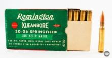Vintage Remington Kleanbore 30-06 Springfield 180gr Taper Heel Metal Case Ammunition