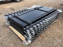 NEW/UNUSED, QTY OF (14) WROUGHT IRON FENCE PANELS