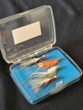 CLIFF CASPER, WY FLY FISHING BOX WITH FLIES