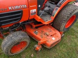 Kubota B7510 4wd Compact Tractor, 2 Speed Hydro, Power Steering, 60" Mid Mo