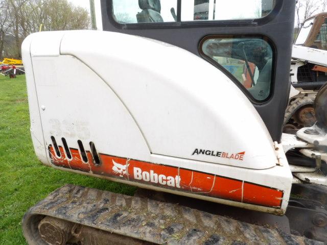 2008 Bobcat 335G Mini Excavator w/ Angle Blade & Hydraulic Thumb, Full Cab