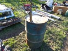 55 Gallon Drum w/ Hand Pump