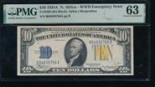 1934A $5 N Africa FRNPMG 63