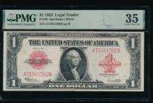 1923 $1 Legal Tender Note PMG 35