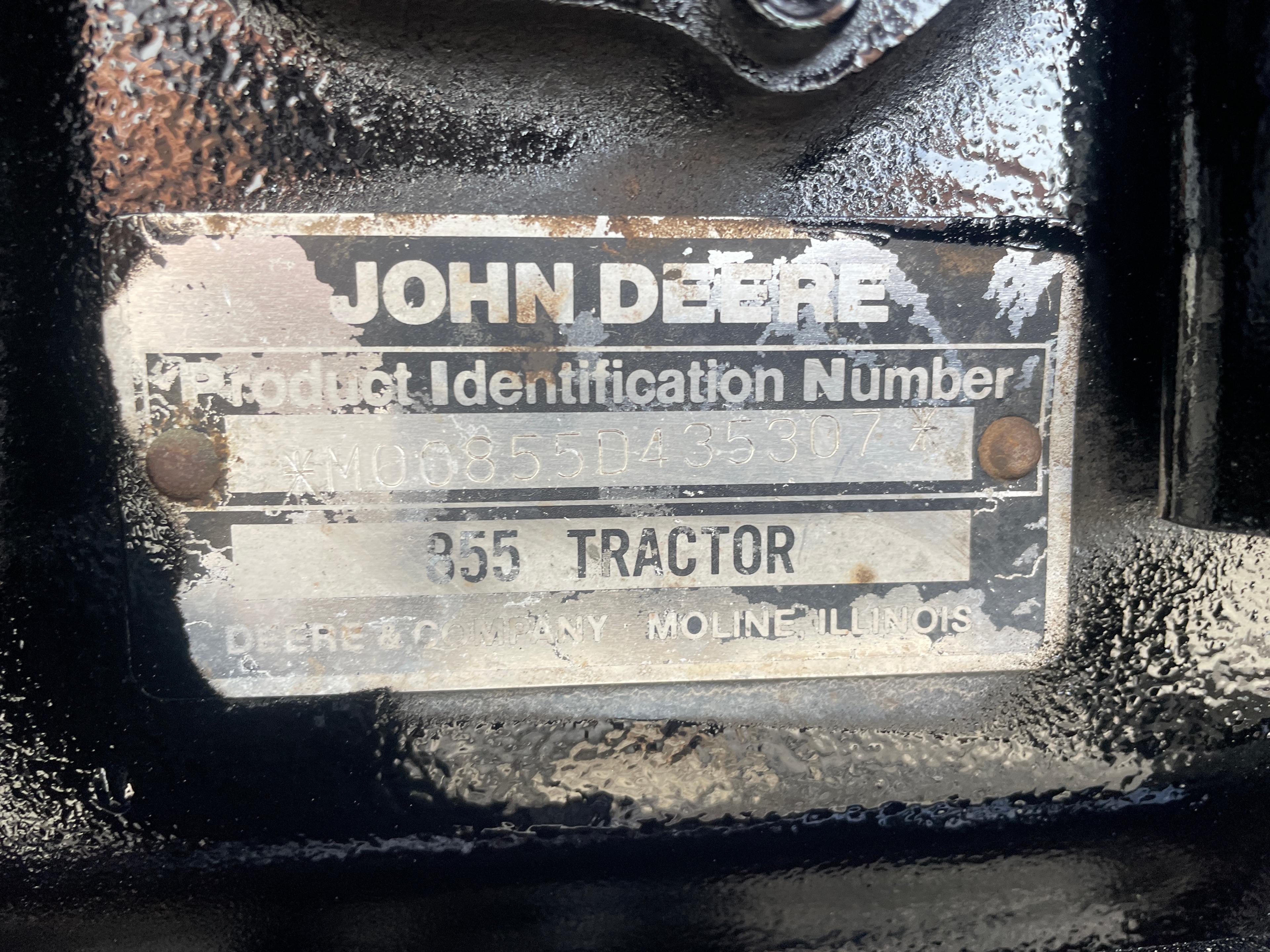 John Deere 855 Hydrostatic 4X4 Tractor W/ Loader