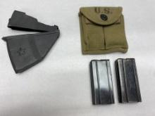 (4Pcs.) M1 CARBINE MAGS WITH POUCH, 20RD SKS MAG