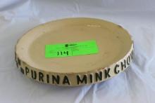Purina Mink Chow 9 in. Dish