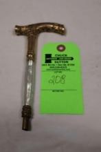 Ornate Gold Umbrella Handle w/Compliments of Illinois State Sportsman Assoc